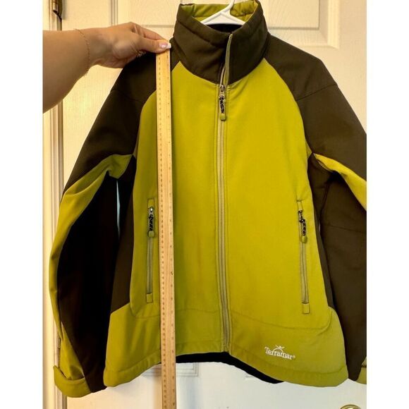 NWOT Terramar Green Gray Full Zip Lightweight Soft Shell Jacket Men’s Medium - Picture 8 of 11